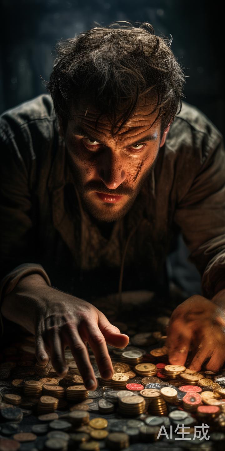 当赌徒在连续亏损后，心态变得极度焦虑甚至偏执。这时